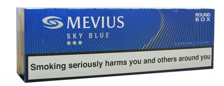 Mevius Sky Blue Round BOX EU (Korea Duty Free)