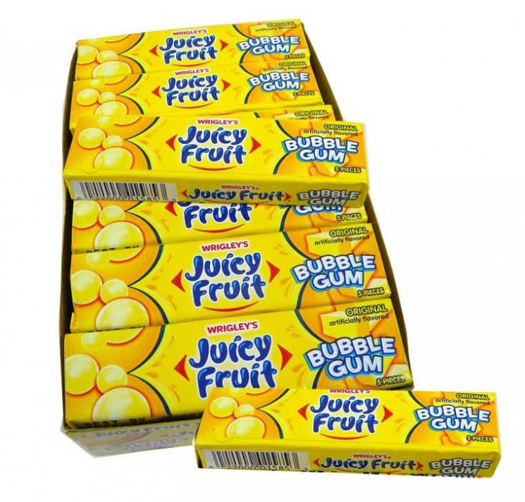 Wrigley's Juicy Fruit Bubble Gum Original